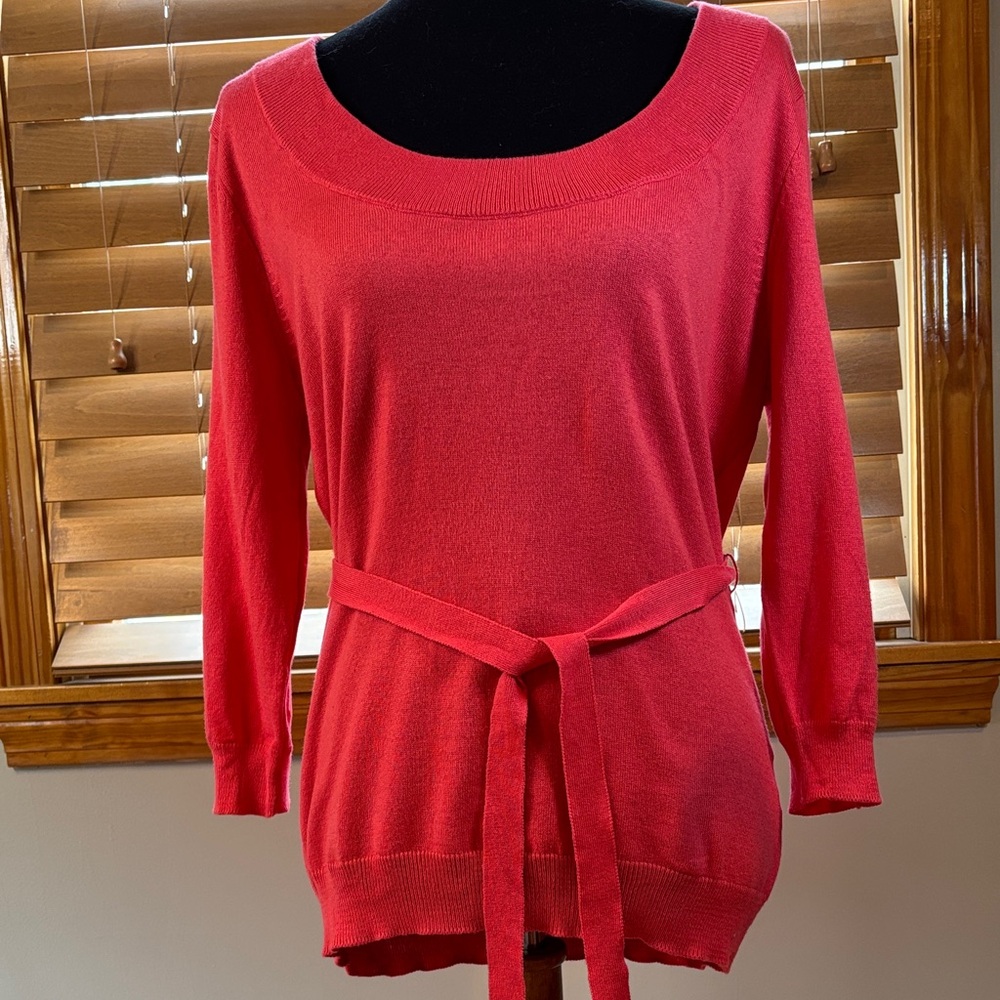 New York & Company Scoop neck sweater - Bright Pink